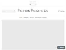 Tablet Screenshot of fashionexpressus.com